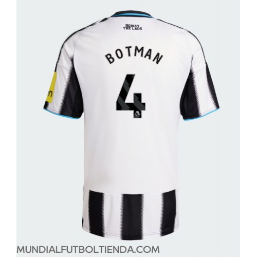 Camiseta Newcastle United Sven Botman #4 Primera Equipación Replica 2025-26 mangas cortas